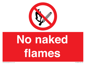 No naked flames